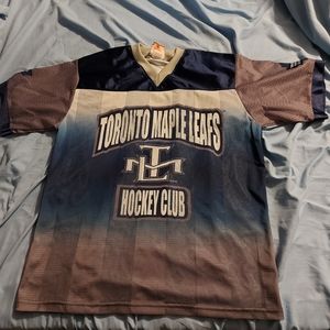 Vintage Rare Toronto Maple Leafs Mesh Jersey T-Shirt‎ Youth Sz XL